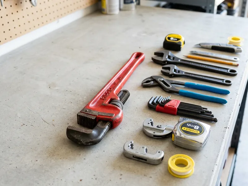 Professional plumbers in Patricksburg, IN equipped with top-tier tools for residential and commercial plumbing services.